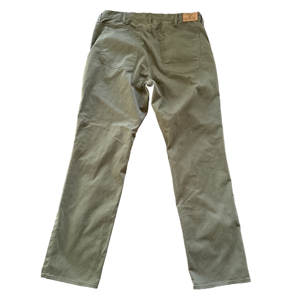 Polo Ralph Lauren Chino Pants Men 40T Tall 35 Inseam Classic Fit Olive Green - Picture 2 of 10